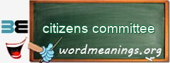 WordMeaning blackboard for citizens committee